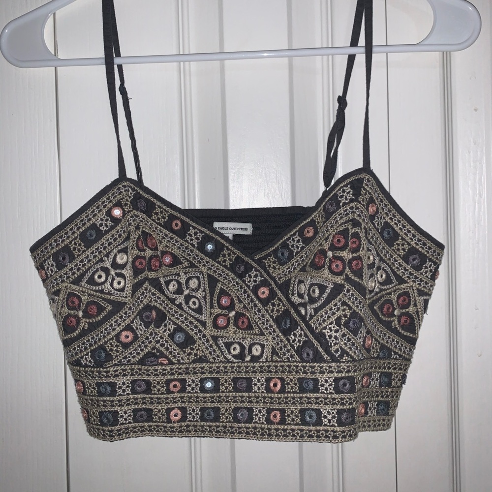 American Eagle detailed cropped top